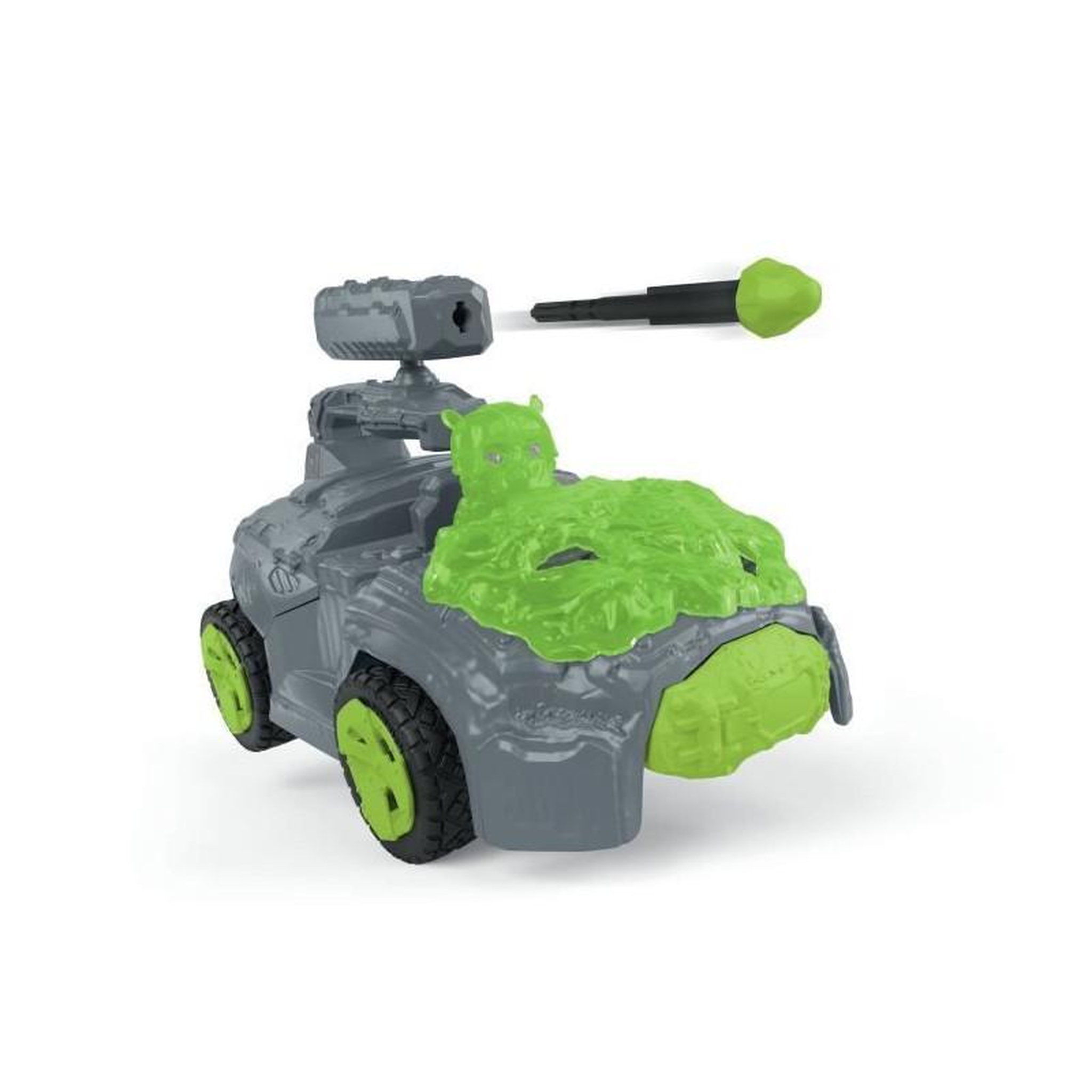 Voir la diapositive 2 : Schleich Crashmobile de Pierre avec Mini Creature, Coffret voiture avec figurine fantastique, Schleich 42670 Eldrador Creatures