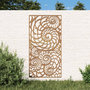 Voir la diapositive 1 : VIDAXL Decoration murale de jardin 105x55 cm acier corten design coque