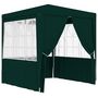 Voir la diapositive 2 : VIDAXL Tente de reception avec parois laterales 2x2 m Vert 90 g/m^2