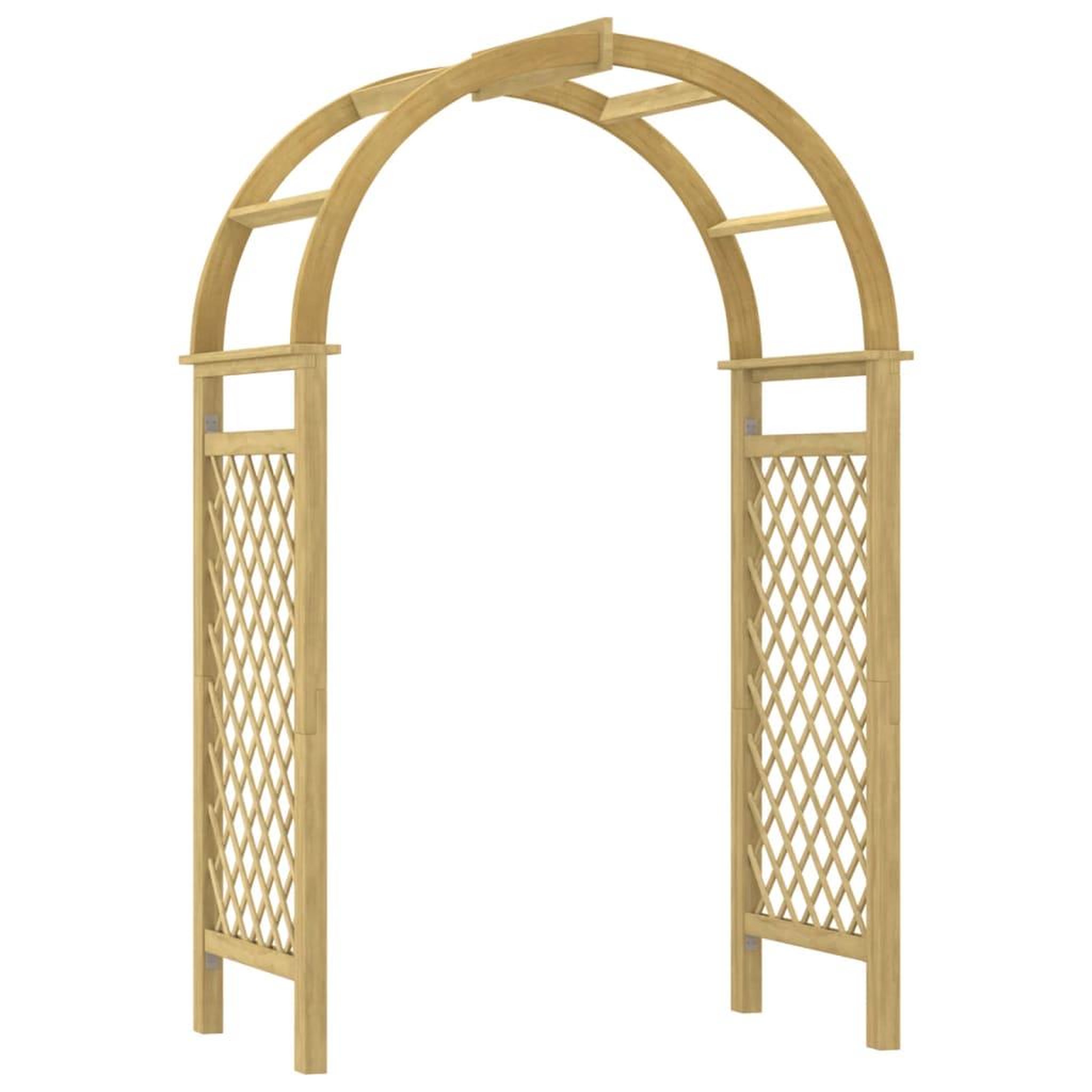 Voir la diapositive 2 : VIDAXL Arche avec treillis 141x97x243 cm Bois de pin massif impregne