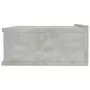 VIDAXL Table de chevet flottante Gris beton 40x30x15 cm Agglomere