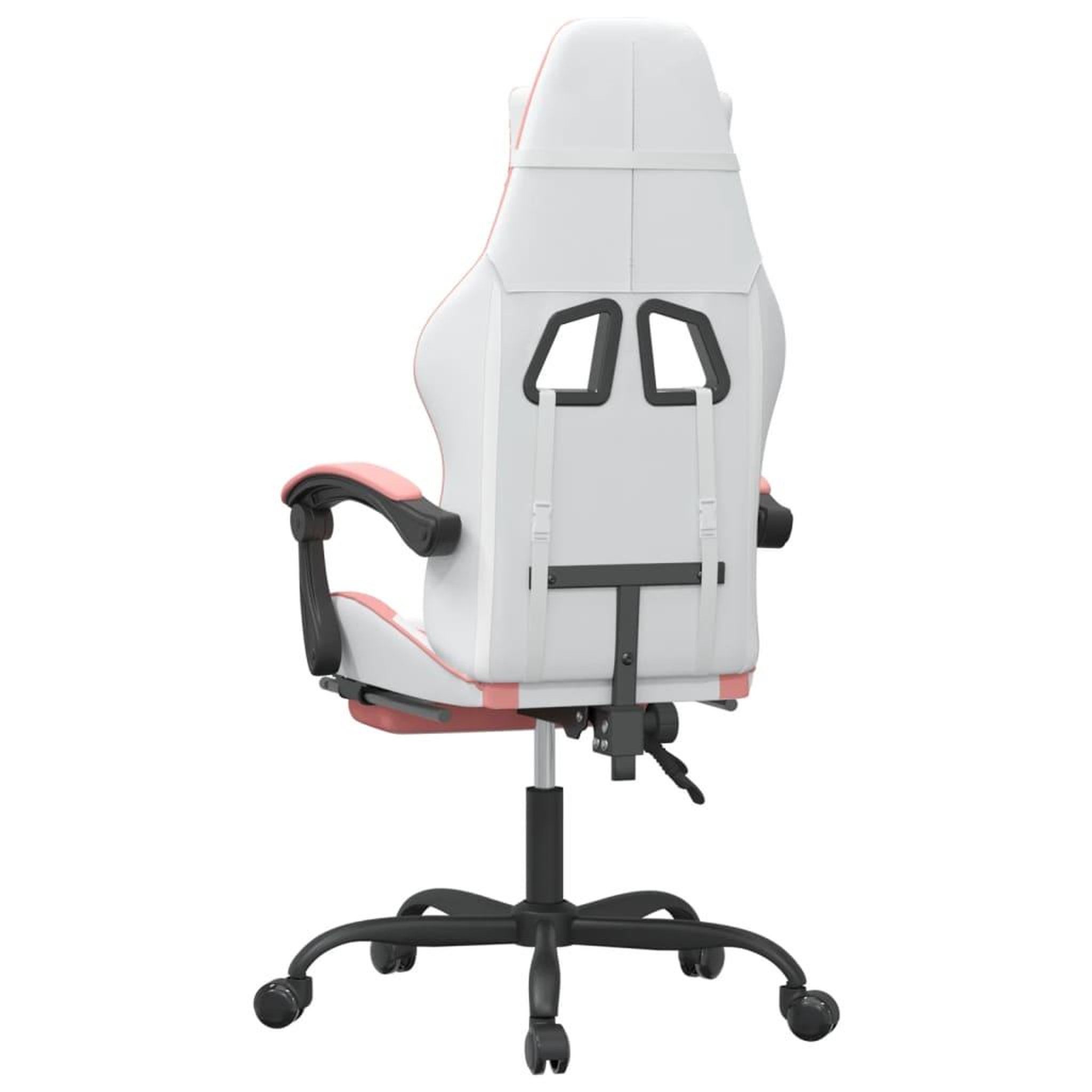 Voir la diapositive 5 : VIDAXL Chaise de jeu avec repose-pied Blanc et rose Similicuir