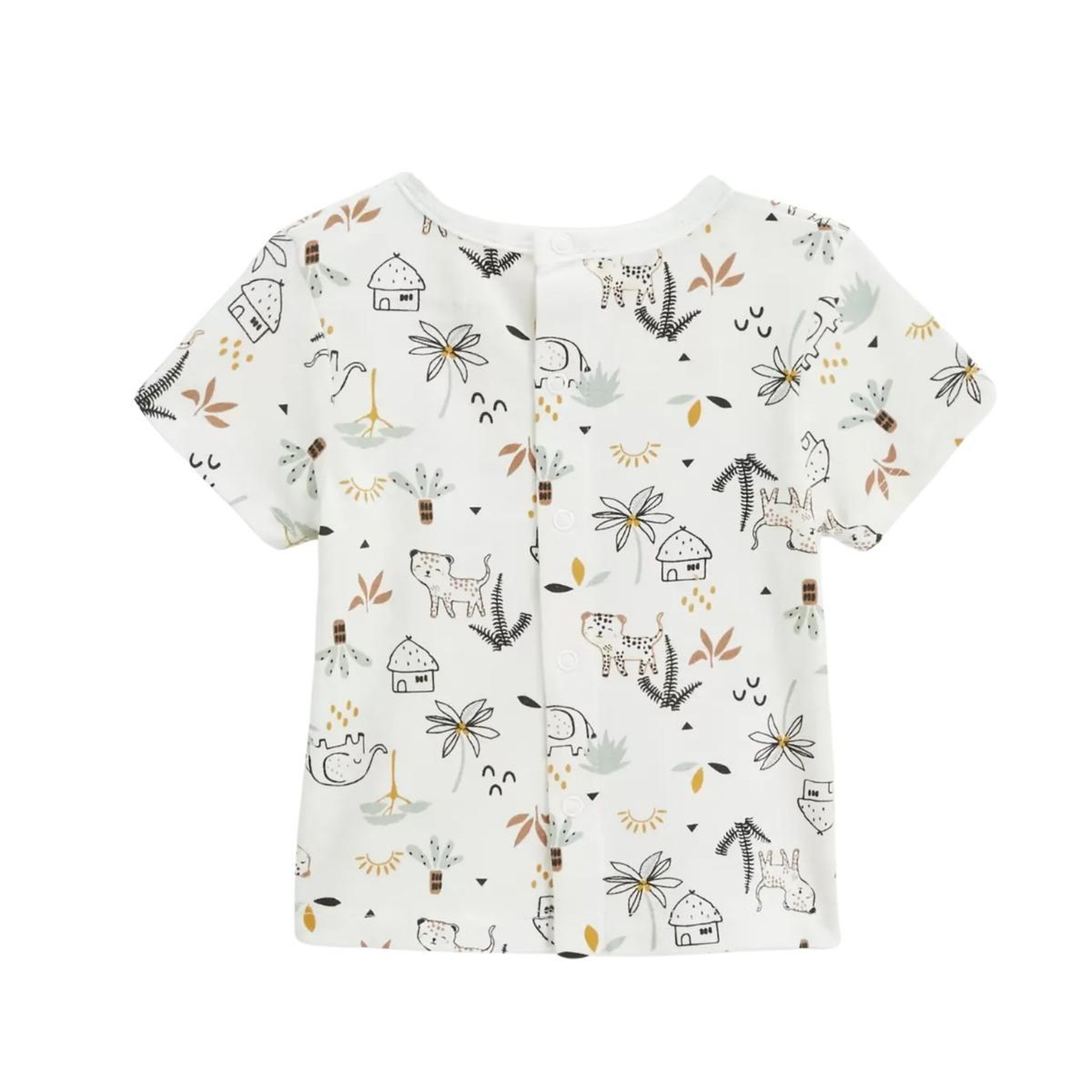 Voir la diapositive 5 : Petit Béguin Ensemble salopette bébé en gaze de coton et t-shirt yao