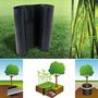 Voir la diapositive 2 : ID MARKET Barrière anti-racines bambou 5m 800gr anti-rhizomes H.60 cm