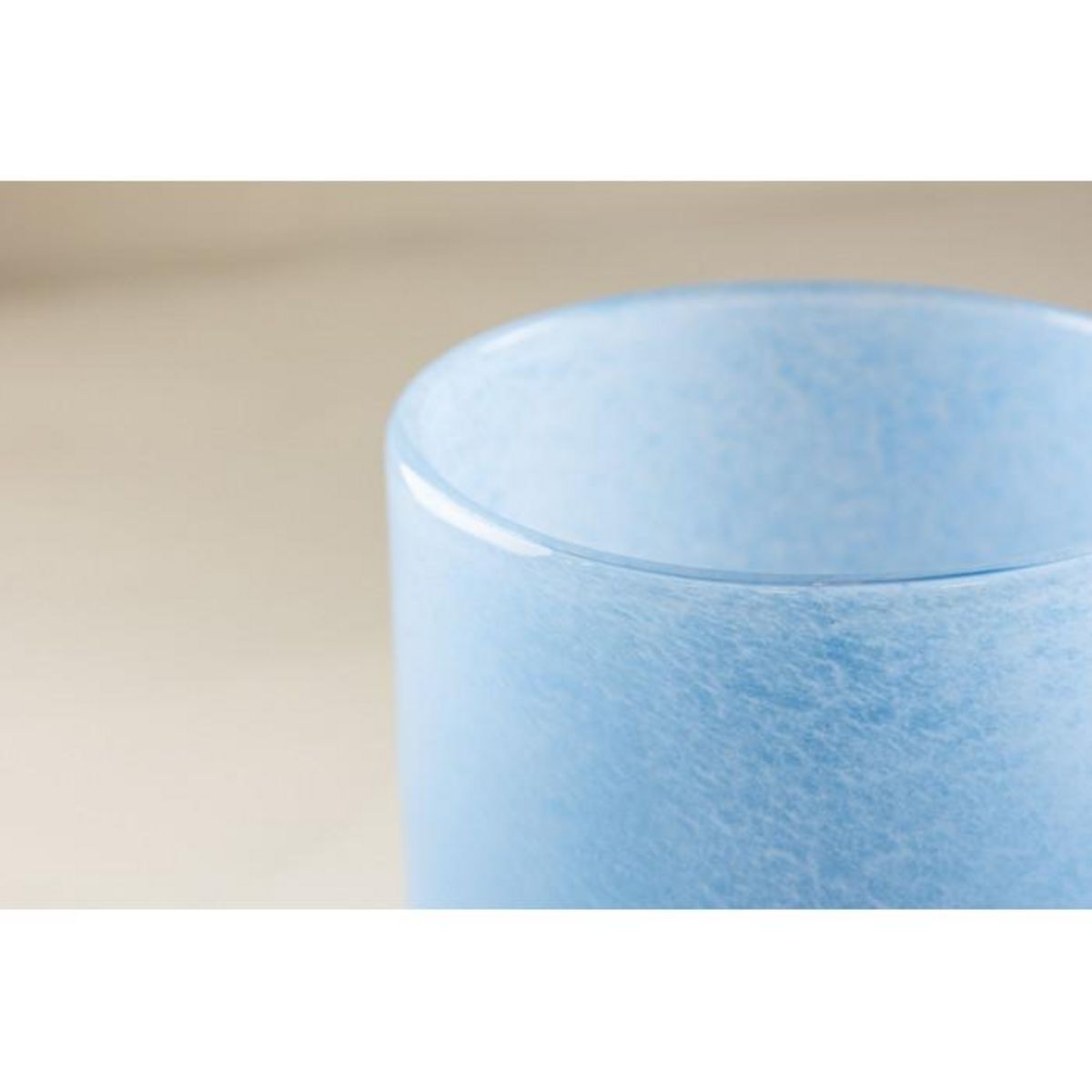 Paris Prix Photophore Déco  Gloria  12cm Bleu Clair