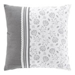 Paris Prix Coussin Déco Imprimé  Flavie  45x45cm Gris
