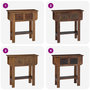 Voir la diapositive 4 : VIDAXL Table console bois de recuperation melange 80x35x80 cm