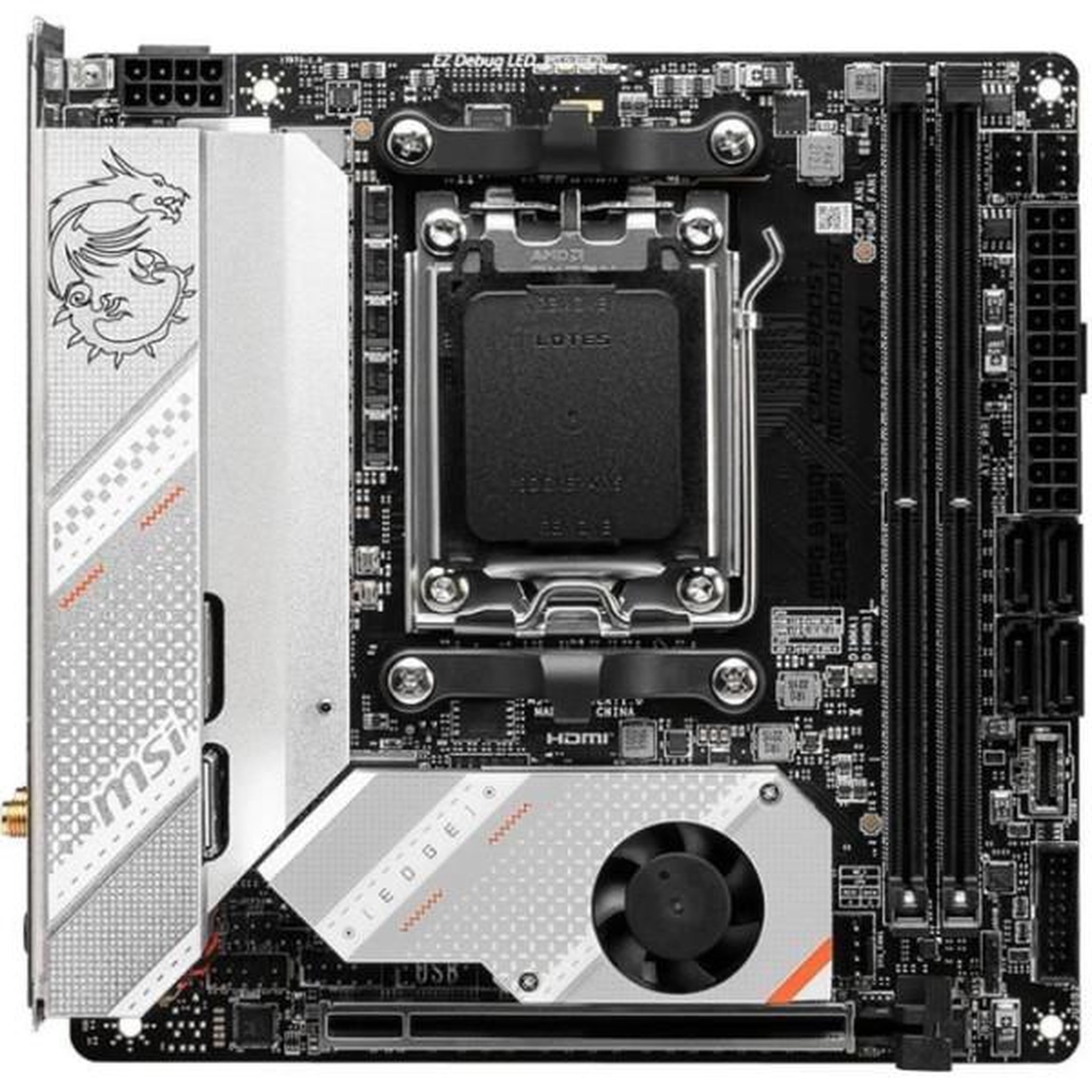 Voir la diapositive 2 : MSI Carte mere - MSI - MPG B650I EDGE WIFI - AM5 - DDR5 - Wi-Fi 6E