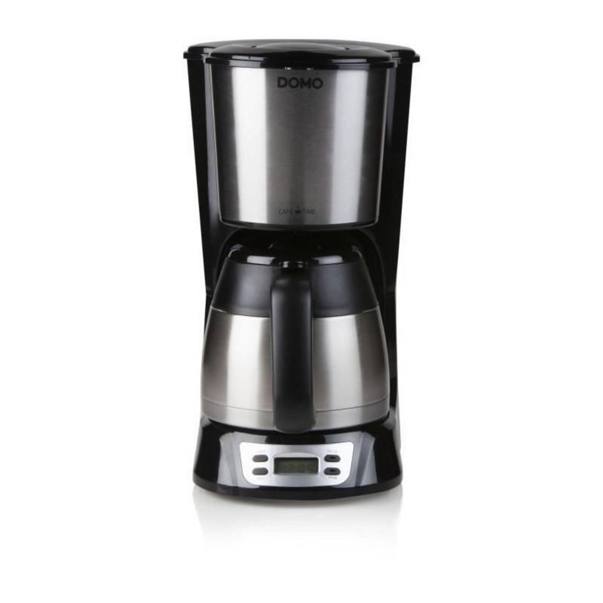 Domo Cafetiere filtre - DOMO - DO709K - 1000 W - 1 L - 8 tasses - Ecran LCD - Minuteur 24 h - Acier inoxydable