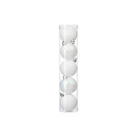 FEERIC LIGHT & CHRISTMAS Lot de 5 Boules de Noël  Colorama  5cm Blanc