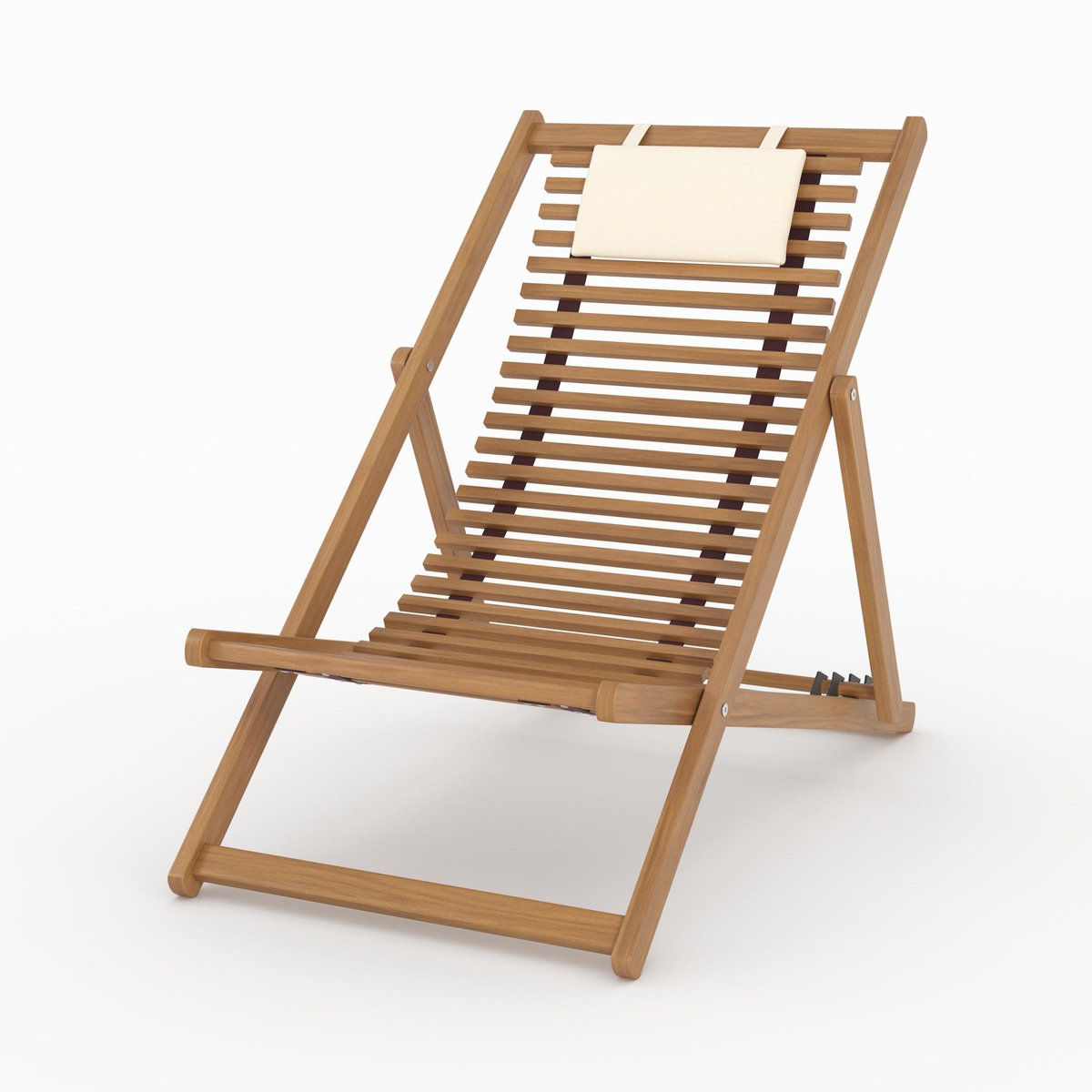 Rendez vous déco Chilienne de jardin en bois d'acacia et tissu écru-Nacpan
