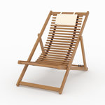 Rendez vous déco Chilienne de jardin en bois d'acacia et tissu écru-Nacpan