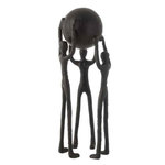 Paris Prix Statuette Déco  3 Personnages avec Balle  48cm Noir