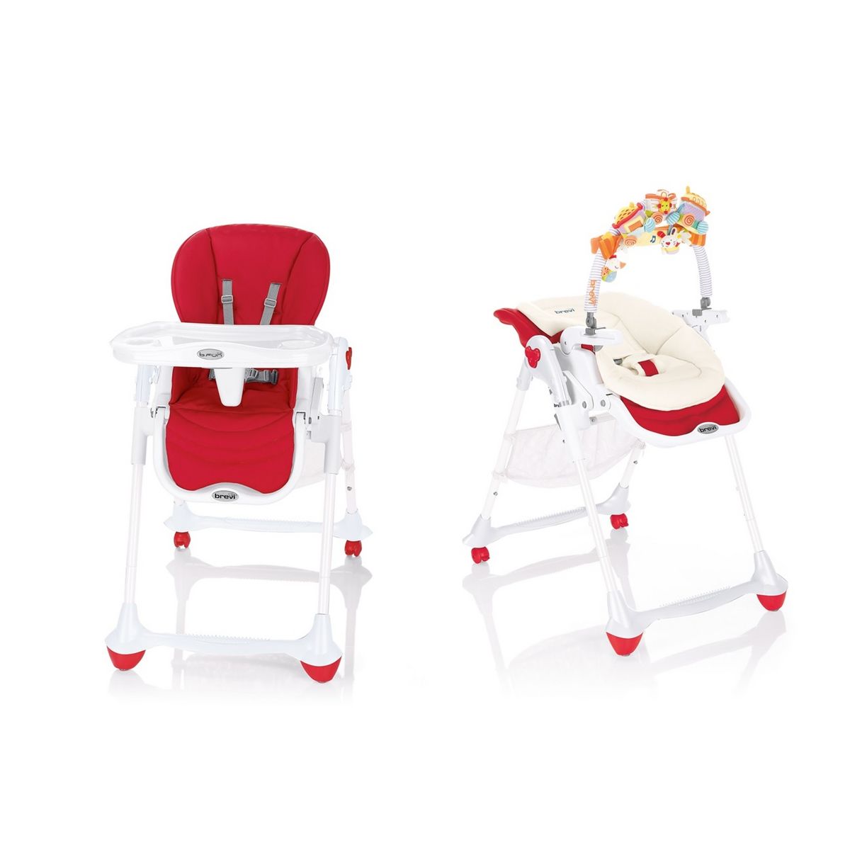 BREVI Chaise haute 3 en 1 évolutive B Fun