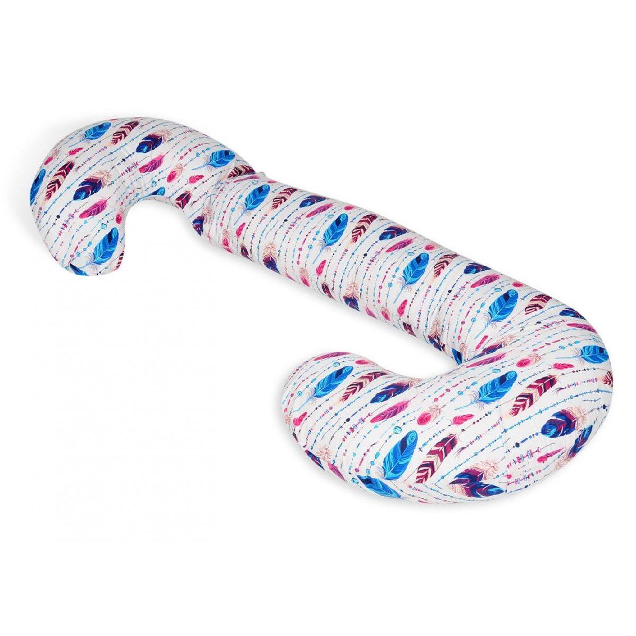 VELINDA Coussin usages multiples plumes multicolores