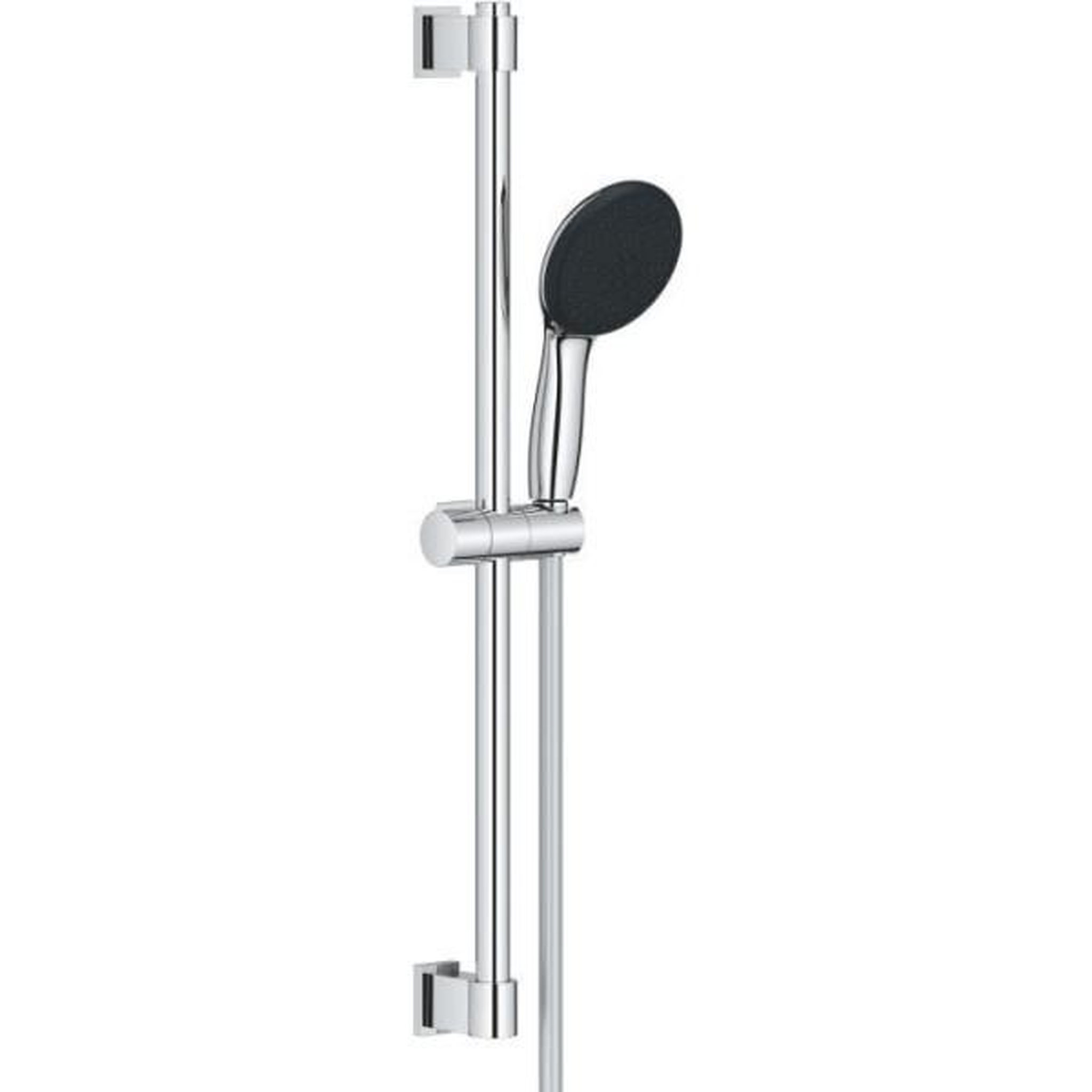 Grohe Ensemble de douche avec pommeau 2 jets, barre 60cm et flexible - GROHE Vitalio Start 110 26951001 - Economie d'eau - Chromé