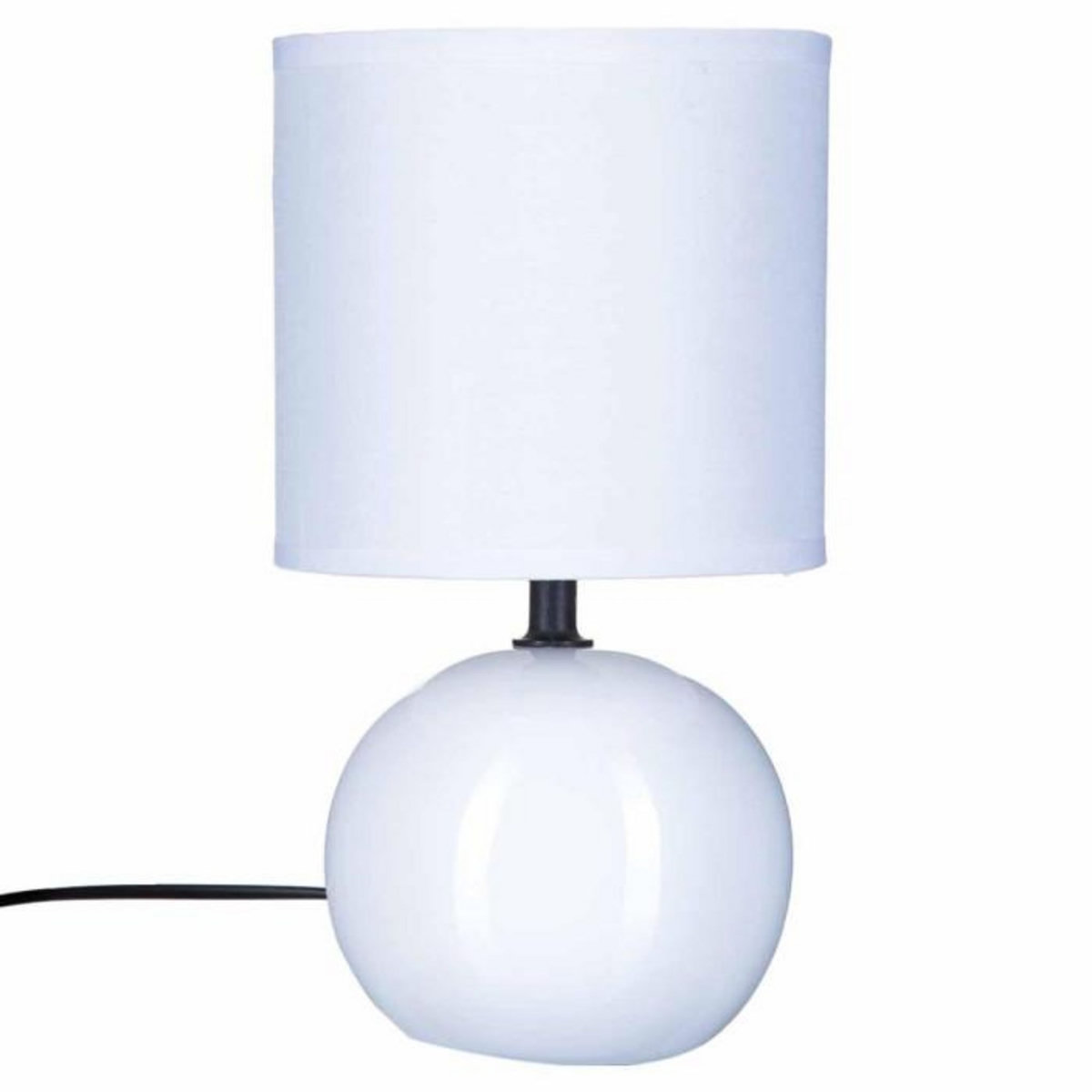 ATMOSPHERA Lampe à Poser Céramique  Boule  24cm Blanc