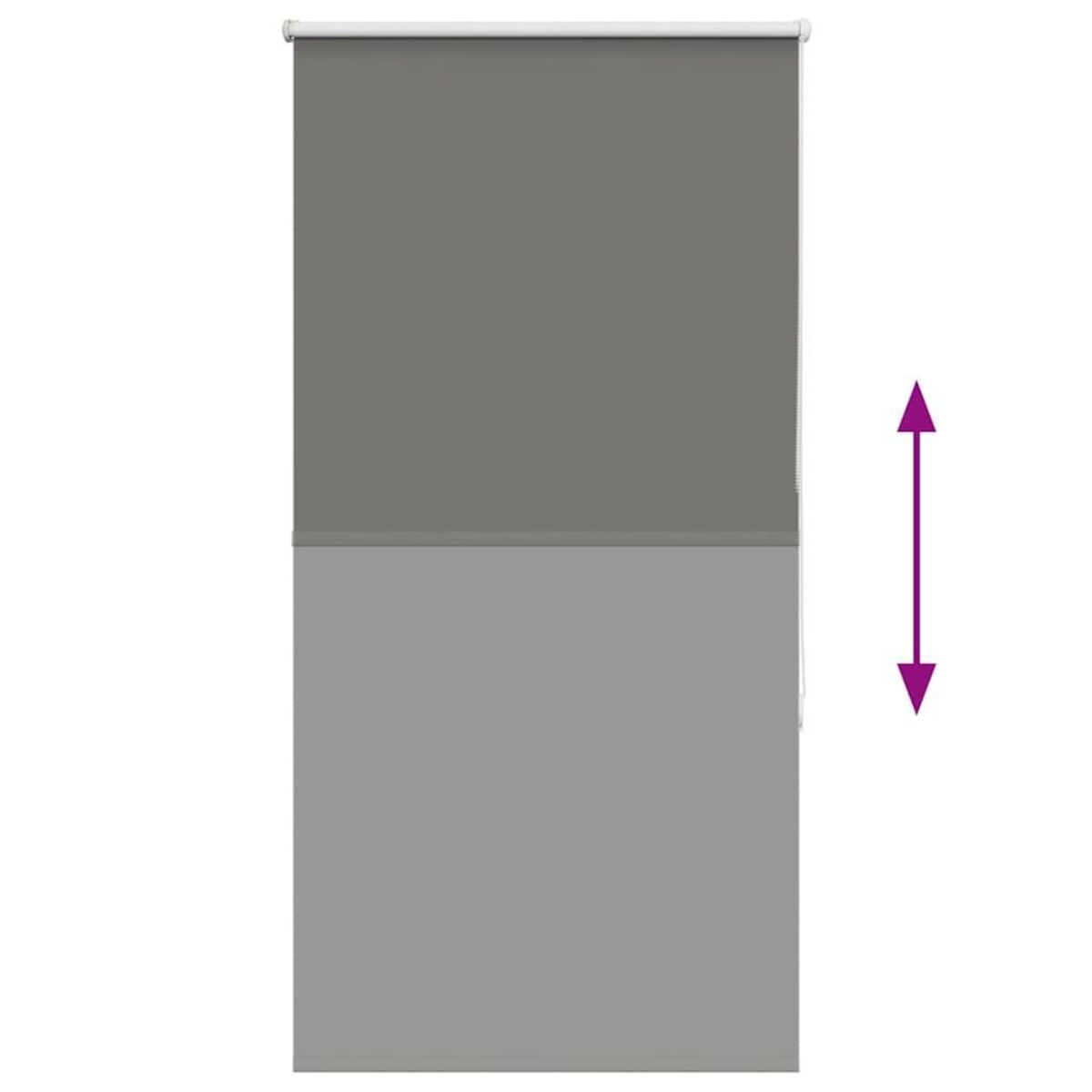 VIDAXL Store enrouleur occultant largeur du tissu 75,7 cm polyester