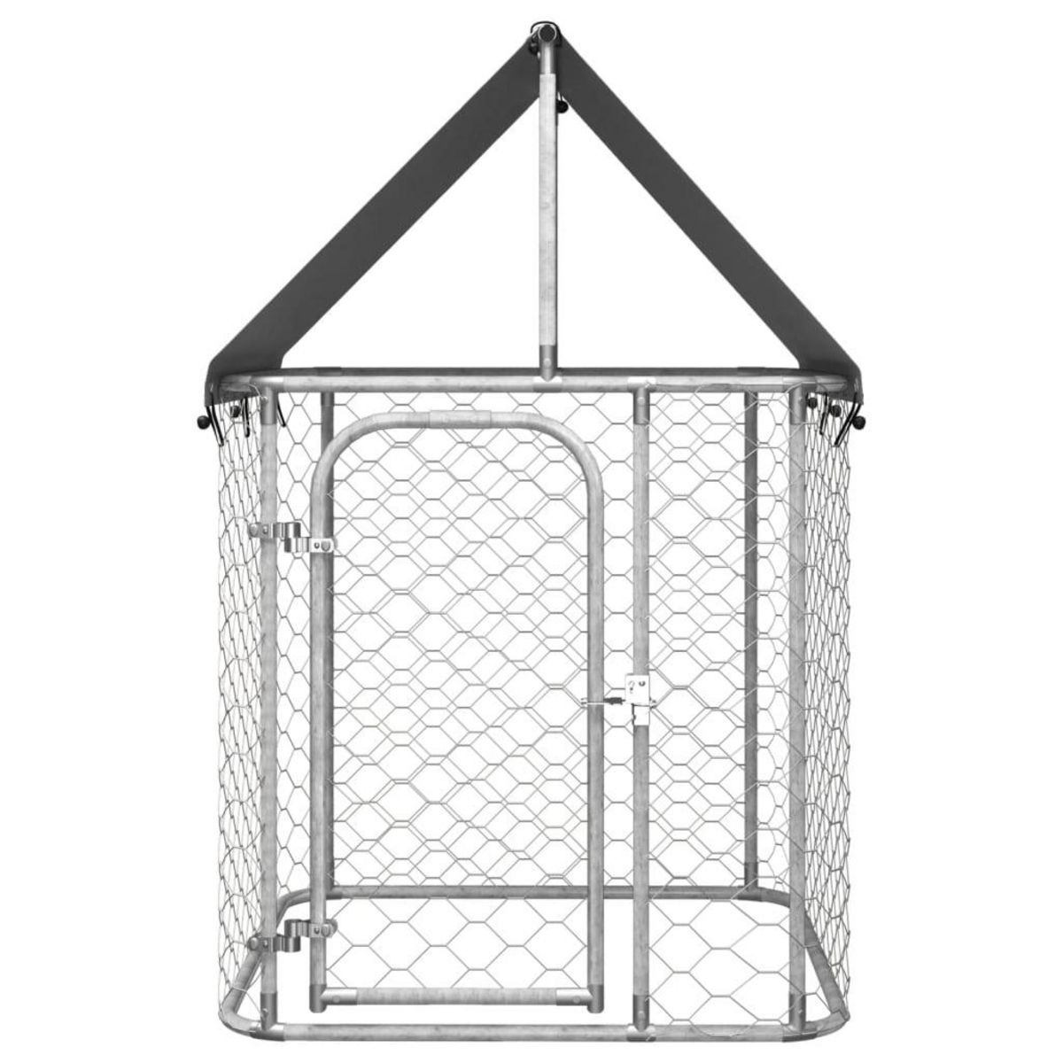 VIDAXL Chenil exterieur avec toit 100x100x150 cm