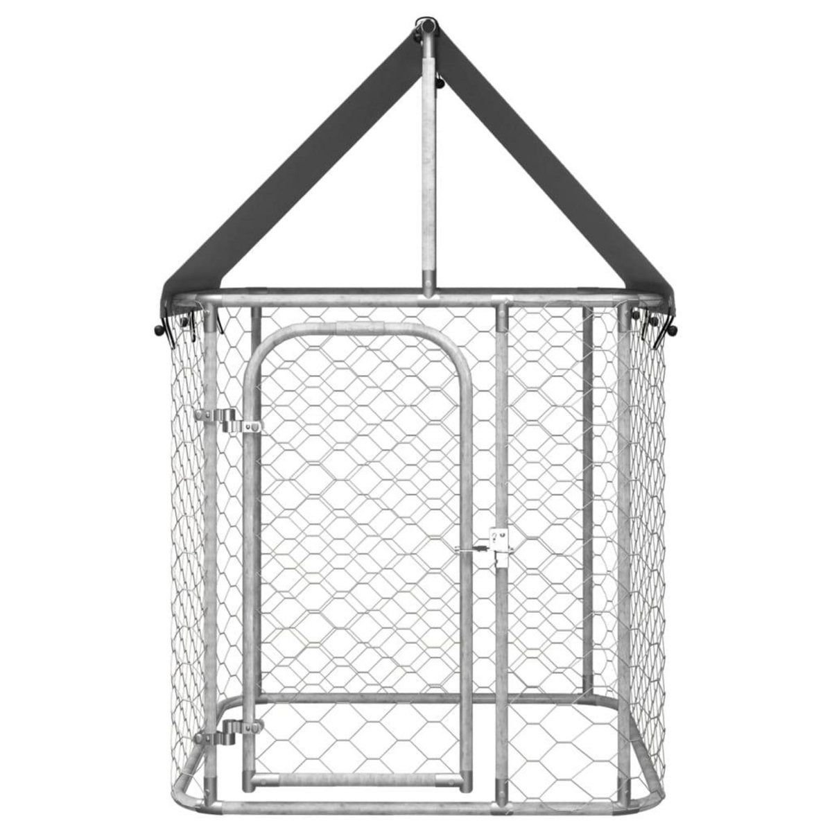 VIDAXL Chenil exterieur avec toit 100x100x150 cm