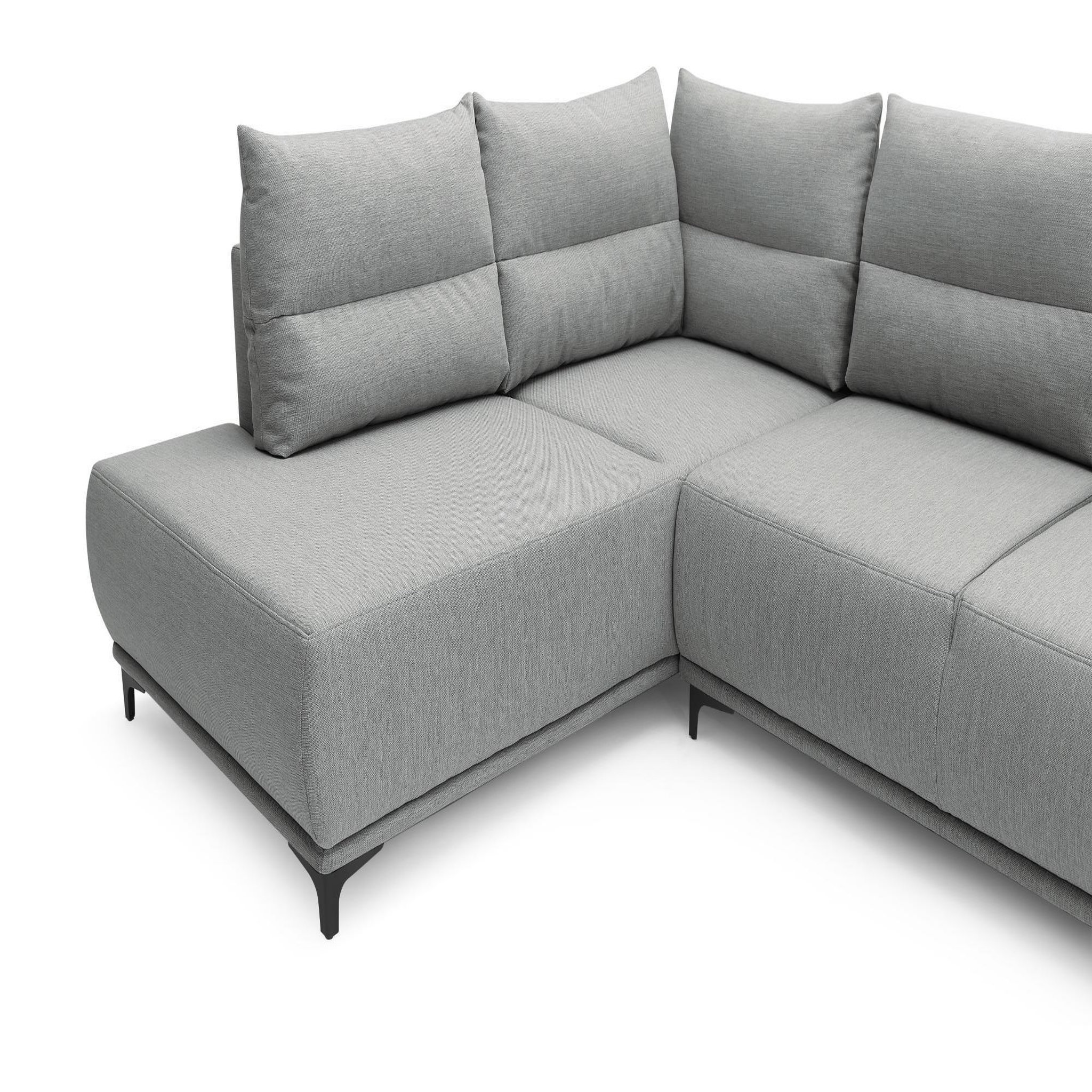 Voir la diapositive 3 : LISA DESIGN Arya - canapé d'angle convertible - avec coffre - 5 places - style contemporain - gauche