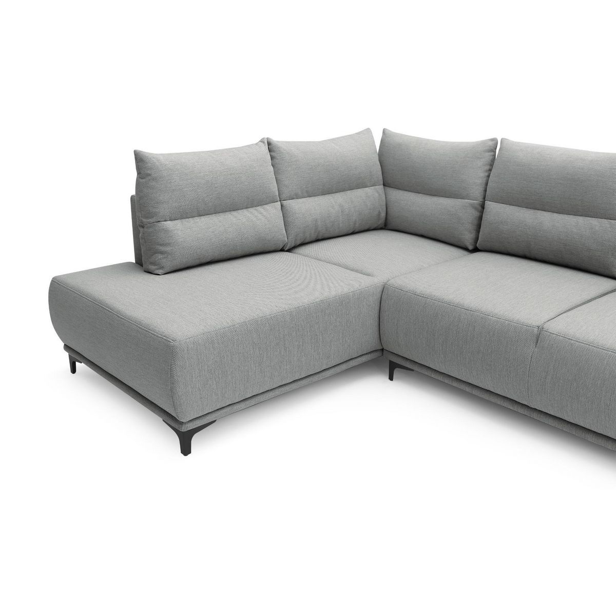 LISA DESIGN Arya - canapé d'angle convertible - avec coffre - 5 places - style contemporain - gauche