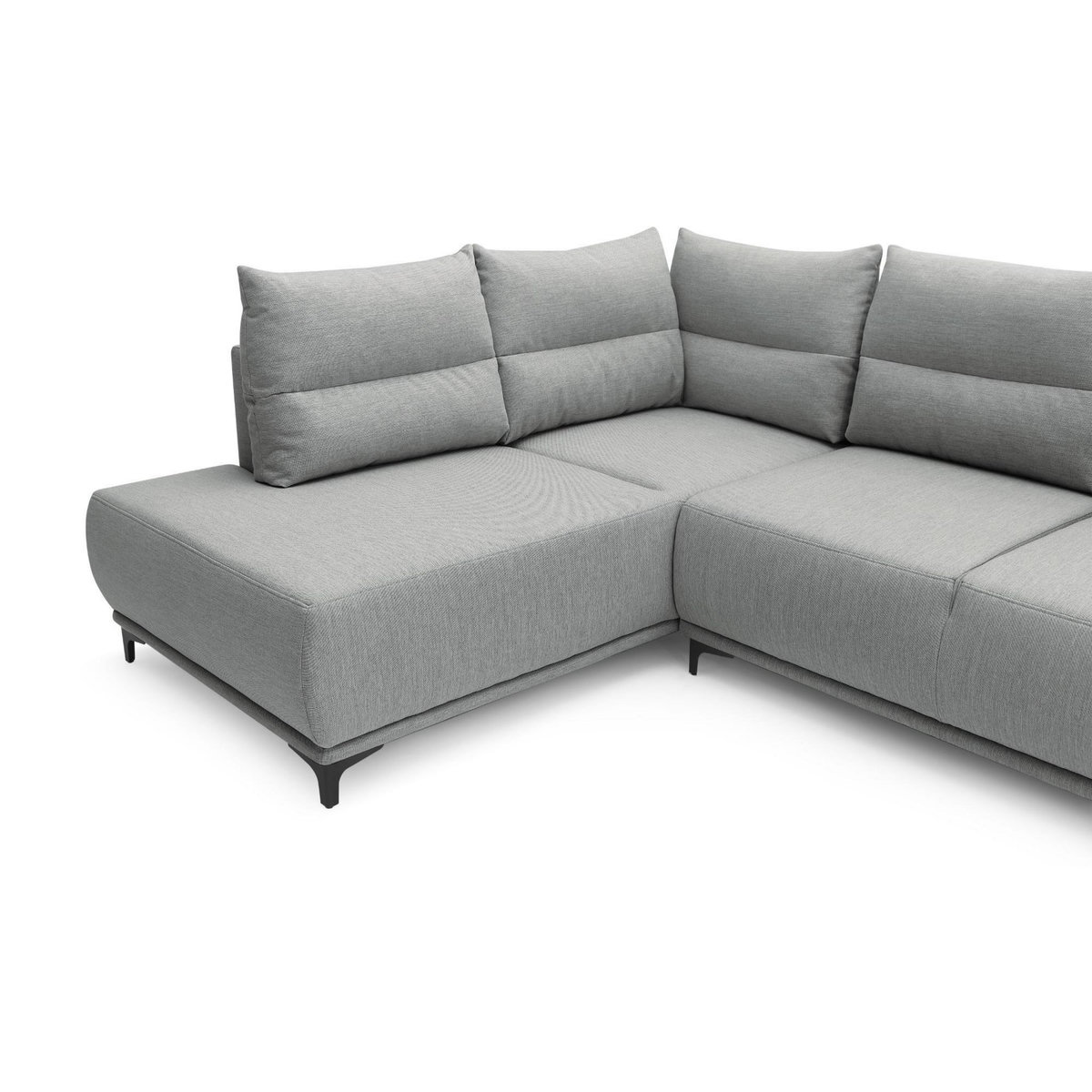 LISA DESIGN Arya - canapé d'angle convertible - avec coffre - 5 places - style contemporain - gauche