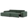 Voir la diapositive 5 : BEST MOBILIER Rebecca - canapé d'angle gauche 4 places convertible avec coffre en velours texturé