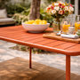 Voir la diapositive 6 : CONCEPT USINE Table de jardin 6 places 160cm terracotta BERGAME