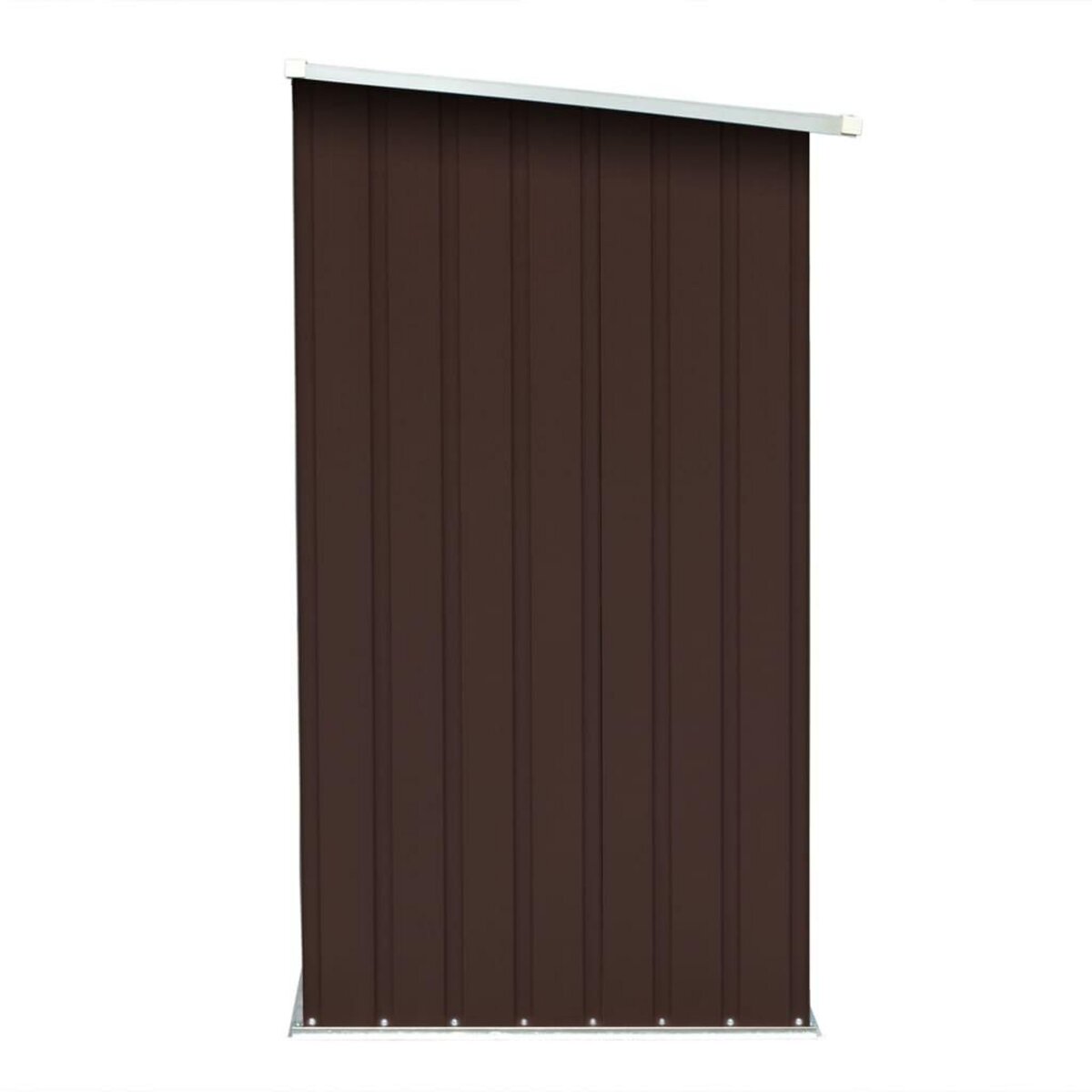 VIDAXL Abri de stockage de bois Acier galvanise 163x83x154 cm Marron