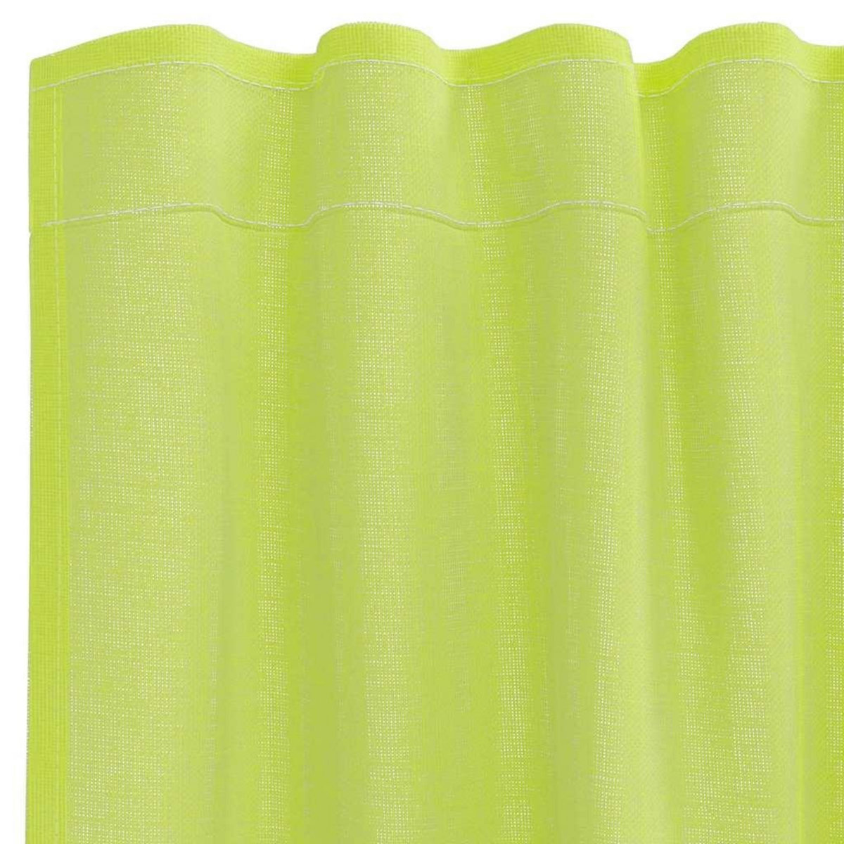 VIDAXL Rideaux en voile avec passants 2 pcs vert pomme