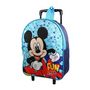 Voir la diapositive 2 : Bagtrotter BAGTROTTER Sac à dos à roulettes 31 cm maternelle Disney Mickey Bleu