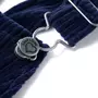VIDAXL Robe salopette pour enfants velours cotele bleu marine 104