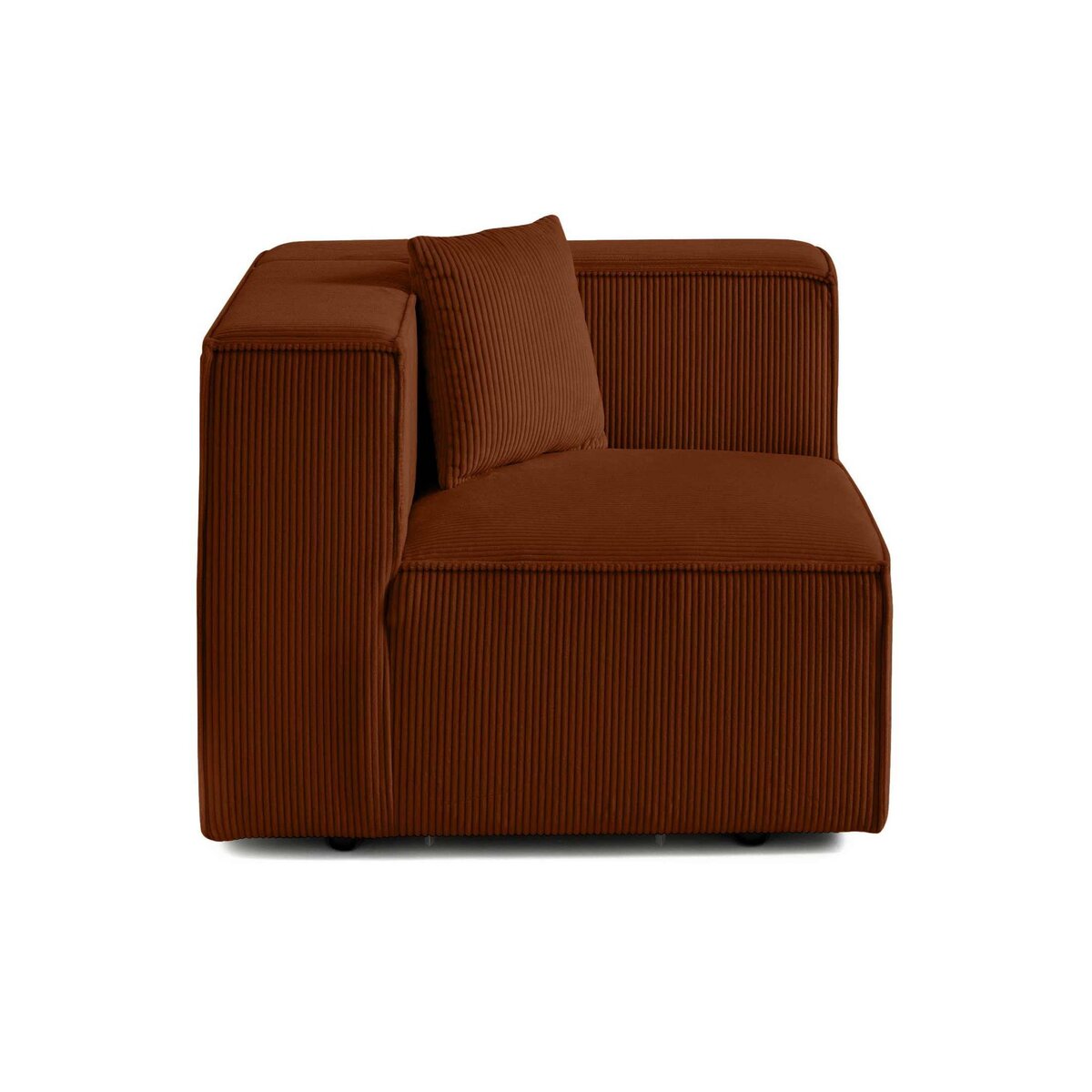 LISA DESIGN Arty - module d'assise droit - en velours côtelé