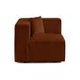 Voir la diapositive 6 : LISA DESIGN Arty - module d'assise droit - en velours côtelé