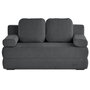 Voir la diapositive 1 : BEST MOBILIER Nora - canapé 3 places convertible avec coffre en tissu texturé