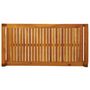 Voir la diapositive 5 : VIDAXL Table basse 100x50x50 cm Bois d'acacia massif