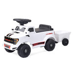 Jamara Porteur Ford F-150 Raptor blanc avec remorque