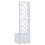 Voir la diapositive 5 : VIDAXL Lit sureleve de jardin et treillis et systeme d'arrosage Blanc