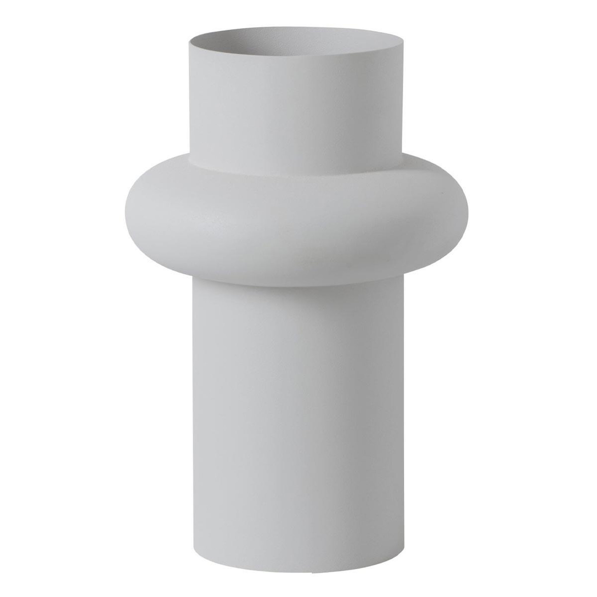 J-LINE Vase design en métal  halo  36cm blanc