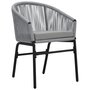 Voir la diapositive 2 : VIDAXL Chaises de jardin lot de 2 Anthracite Rotin PE