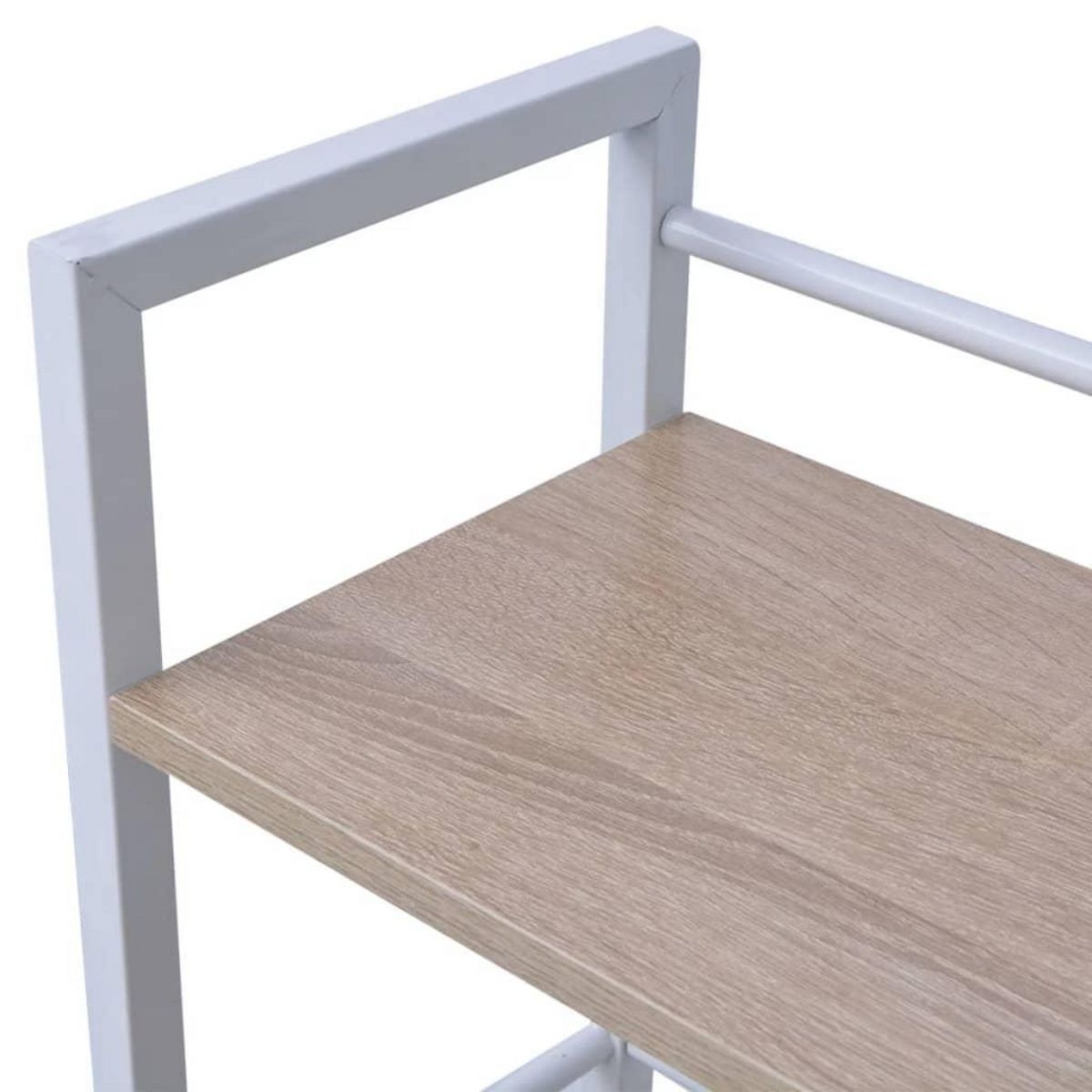 VIDAXL Bureau avec bibliotheque a 4 niveaux chene