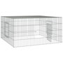 Voir la diapositive 4 : VIDAXL Cage a lapin 110x110x55 cm Fer galvanise