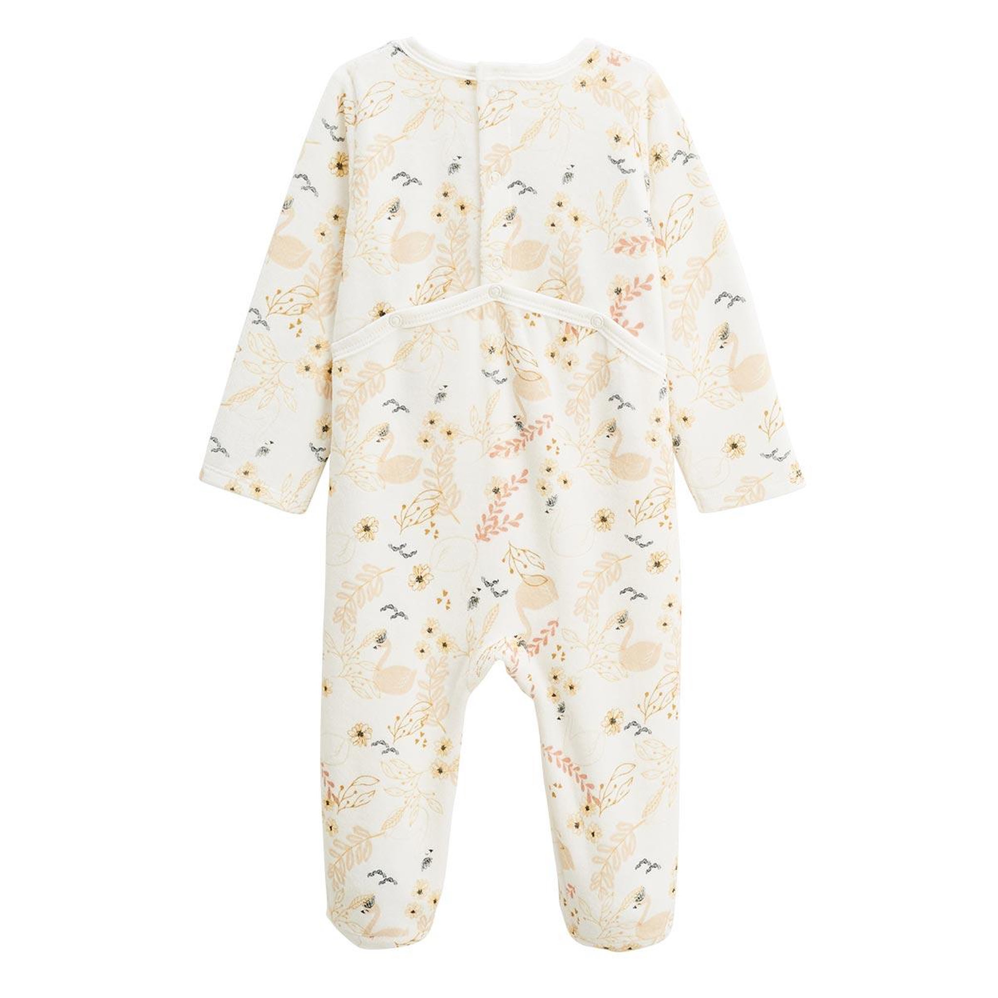 Voir la diapositive 2 : Petit Béguin Lot de 2 pyjamas bébé en velours Swan