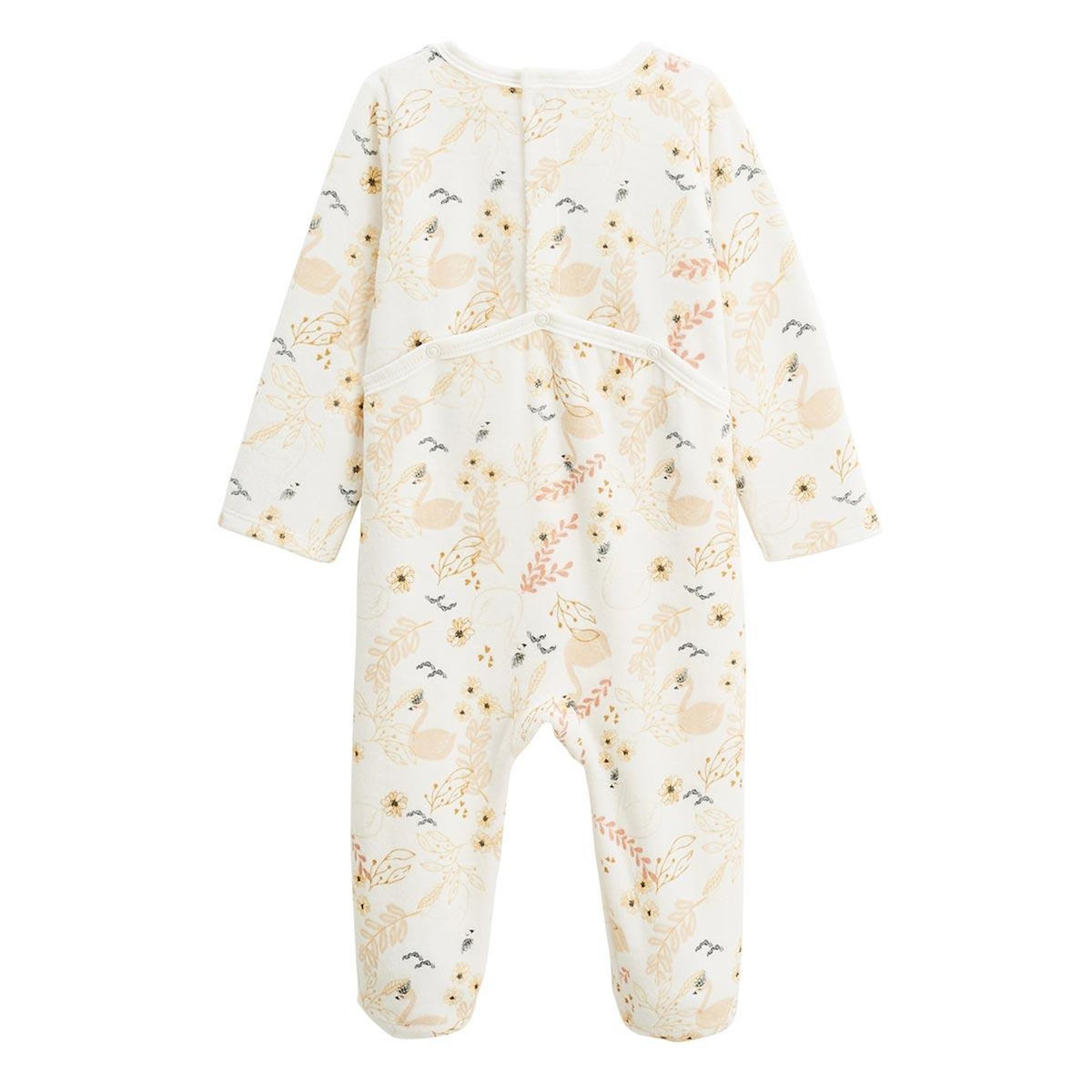 Petit Béguin Lot de 2 pyjamas bébé en velours Swan