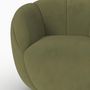Voir la diapositive 2 : Rendez vous déco Fauteuil pivotant en velours vert - Ysé