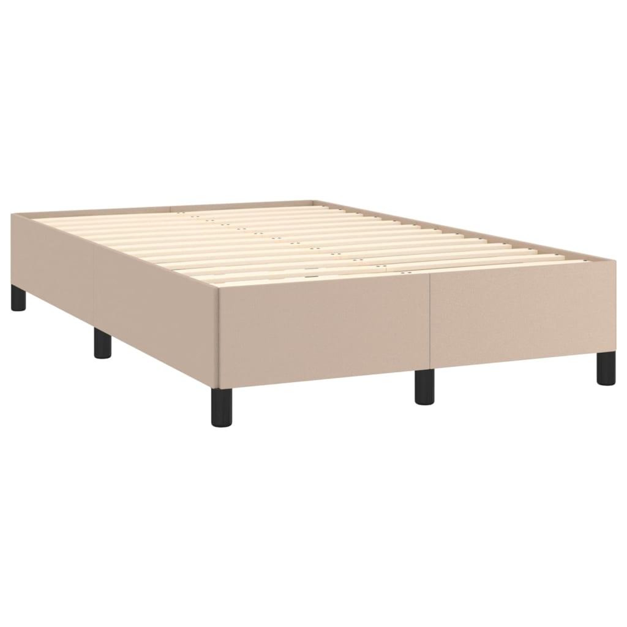 Voir la diapositive 3 : VIDAXL Cadre de lit sans matelas cappuccino 120x190 cm similicuir