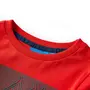 VIDAXL T-shirt enfants a manches longues rouge 116