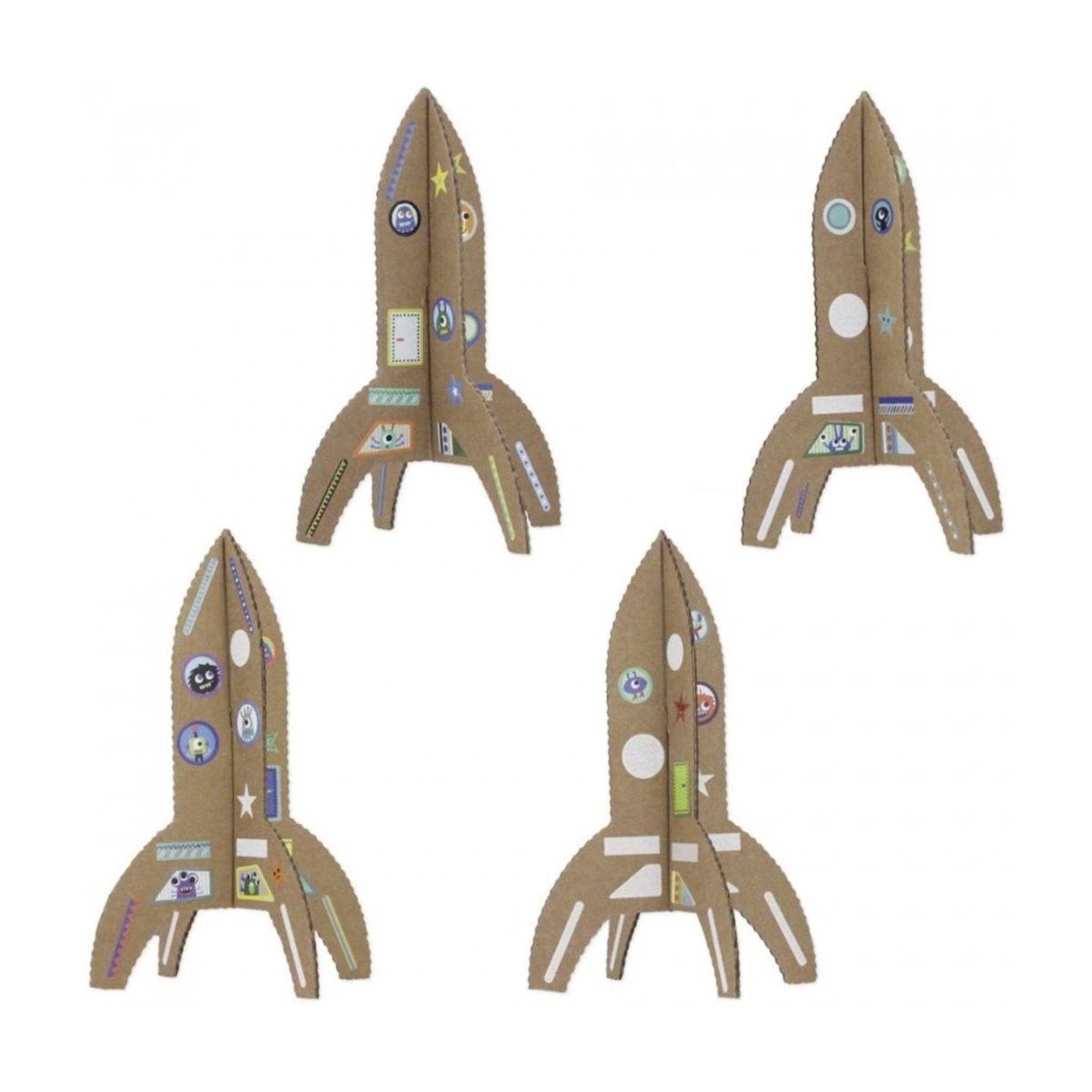 Voir la diapositive 2 : PIROUETTE CACAHOUETE Kit creatif fusees extraterrestres