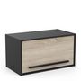 Voir la diapositive 4 : Meuble de cuisine haut sur hotte 1 abattant style industriel L64cm BRICKHOUSE
